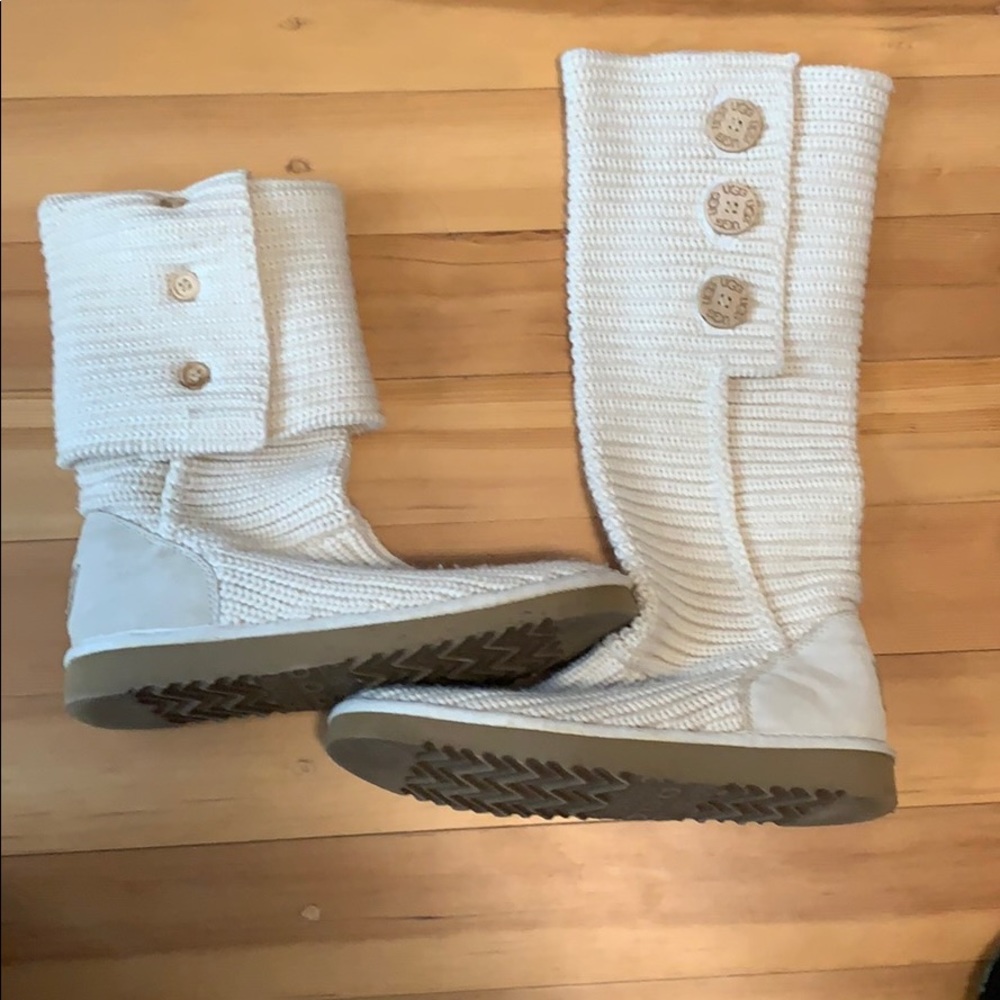 Ugg Tall Cardy Button Boot in Sand